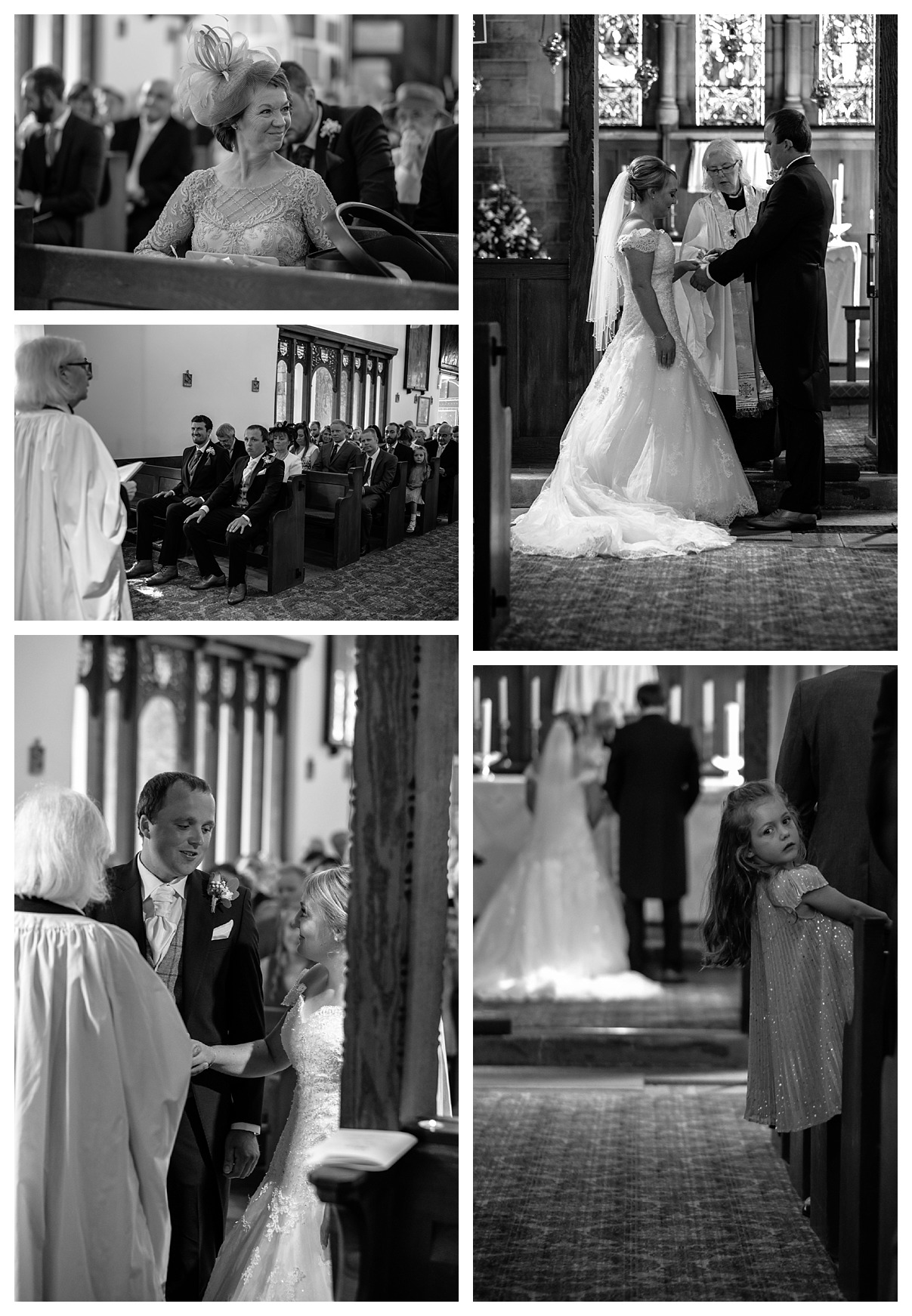 St Lawrence Church Barlow wedding ceremony